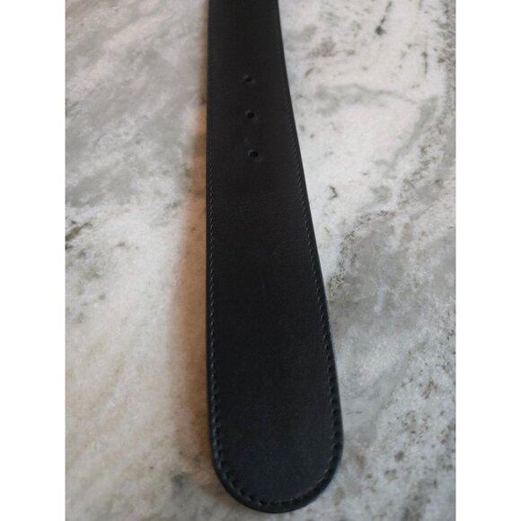 Gucci Black Leather Belt With Double G Marmont Snakeskin Gold Buckle & Box Size - Picture 10 of 10